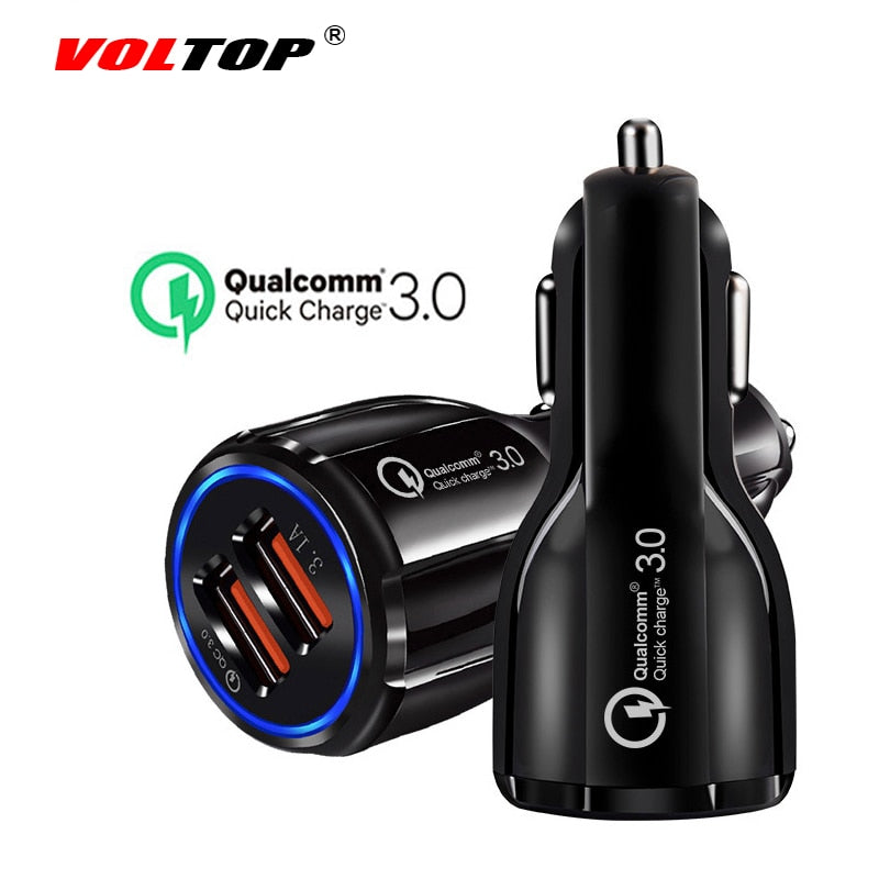 USB Mobile Phone Charger Car Accessories Car Decoration Ornaments Auto Interior 2 Port For IPhone Samsung Tablet