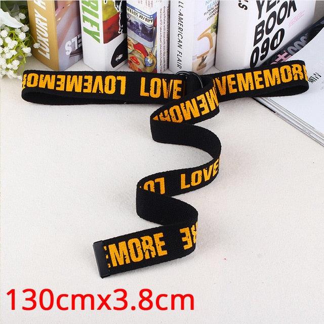 Fashion Punk Long Belts Style D Ring Jeans Men Black Blue Yellow Checkered Strap Belt Women Canvas Checkerboard Belt 234