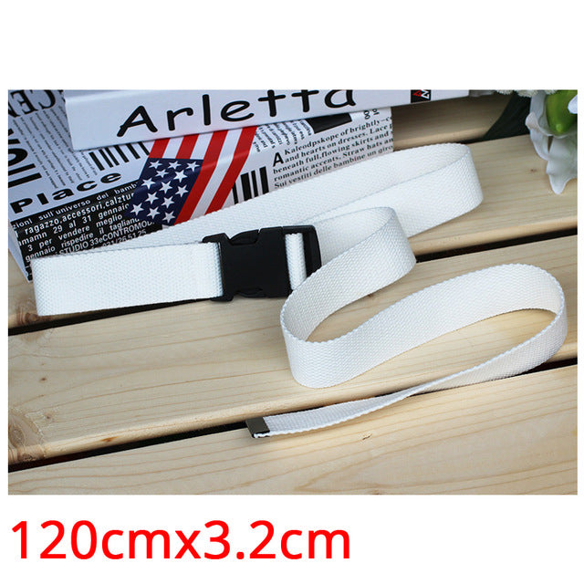 Fashion Punk Long Belts Style D Ring Jeans Men Black Blue Yellow Checkered Strap Belt Women Canvas Checkerboard Belt 234