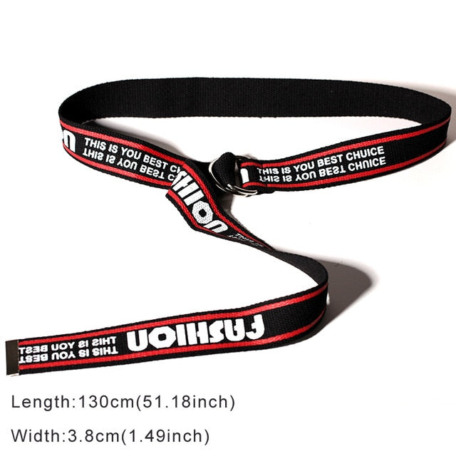 Fashion Punk Long Belts Style D Ring Jeans Men Black Blue Yellow Checkered Strap Belt Women Canvas Checkerboard Belt 234