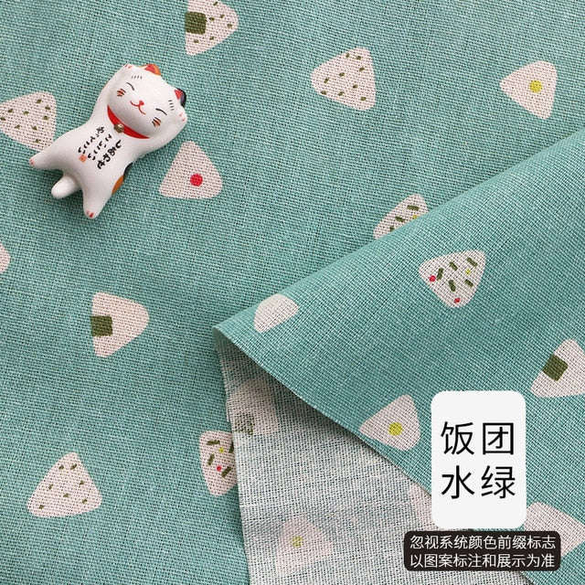 Printed Cotton Linen Fabric Curtain tablecloth Cotton Cloth  For DIY Quilting & Sewing Placemat,Bags Material 25x35cm