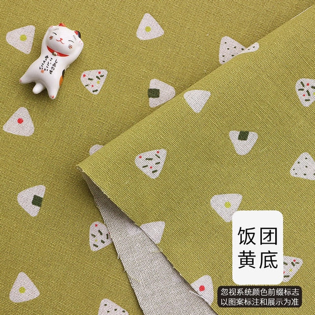 Printed Cotton Linen Fabric Curtain tablecloth Cotton Cloth  For DIY Quilting & Sewing Placemat,Bags Material 25x35cm