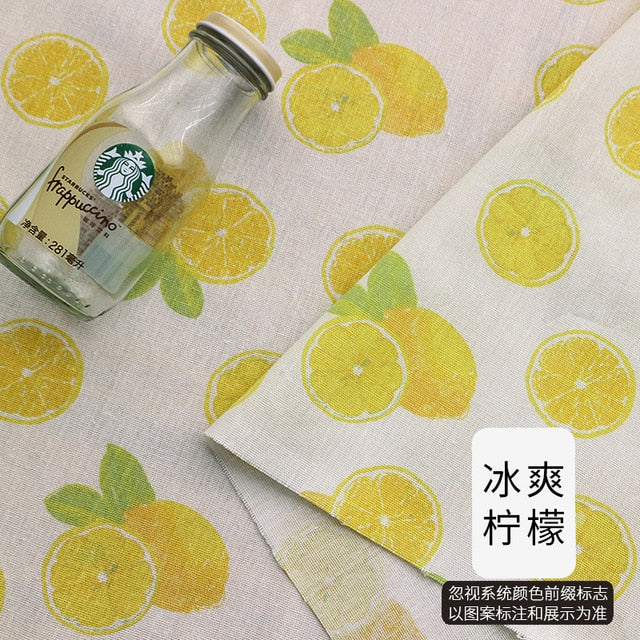 Printed Cotton Linen Fabric Curtain tablecloth Cotton Cloth  For DIY Quilting & Sewing Placemat,Bags Material 25x35cm