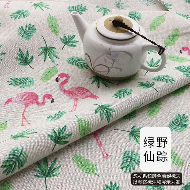 Printed Cotton Linen Fabric Curtain tablecloth Cotton Cloth  For DIY Quilting & Sewing Placemat,Bags Material 25x35cm