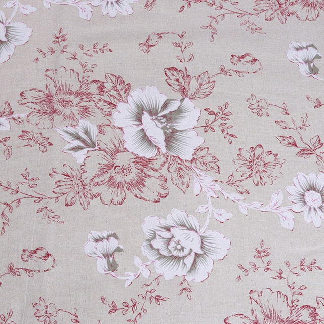 Printed Cotton Linen Fabric Curtain tablecloth Cotton Cloth  For DIY Quilting & Sewing Placemat,Bags Material 25x35cm
