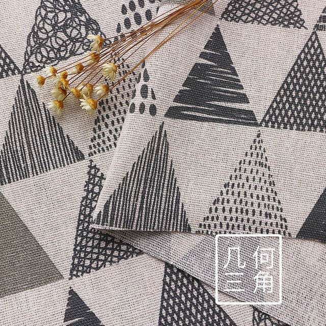 Printed Cotton Linen Fabric Curtain tablecloth Cotton Cloth  For DIY Quilting & Sewing Placemat,Bags Material 25x35cm