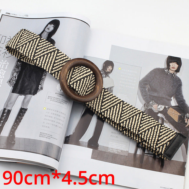 Women Double D Ring Buckle Checkerboard Belts Female Black Blue Jeans Canvas Waist Belts Fashion Plaid Checkered Long Strap 151