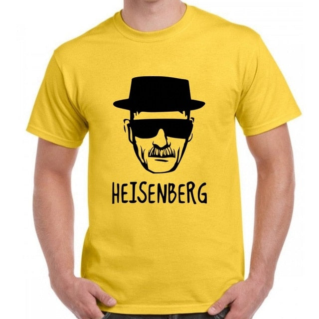 BLWHSA Breaking Bad Heisenberg Funny Men T Shirt High Quality Cotton O-Neck Short Sleeve Fashion Printed Men T-Shirts