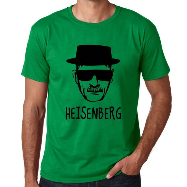 BLWHSA Breaking Bad Heisenberg Funny Men T Shirt High Quality Cotton O-Neck Short Sleeve Fashion Printed Men T-Shirts