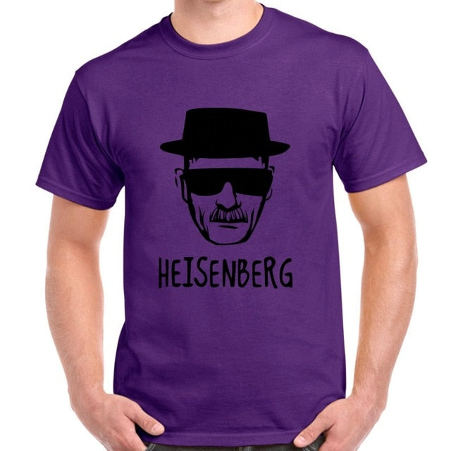BLWHSA Breaking Bad Heisenberg Funny Men T Shirt High Quality Cotton O-Neck Short Sleeve Fashion Printed Men T-Shirts