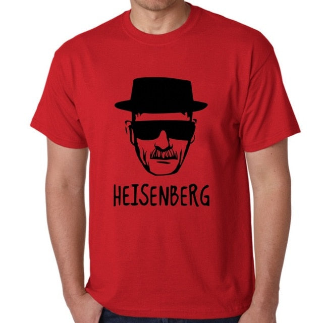 BLWHSA Breaking Bad Heisenberg Funny Men T Shirt High Quality Cotton O-Neck Short Sleeve Fashion Printed Men T-Shirts