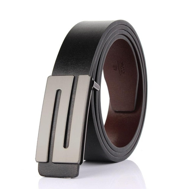 FAJARINA Brand Men's Quality Design PU 2nd Layer Genuine Leather Black Fashion Belts Male Jeans Belt Apparel Accessories for Men