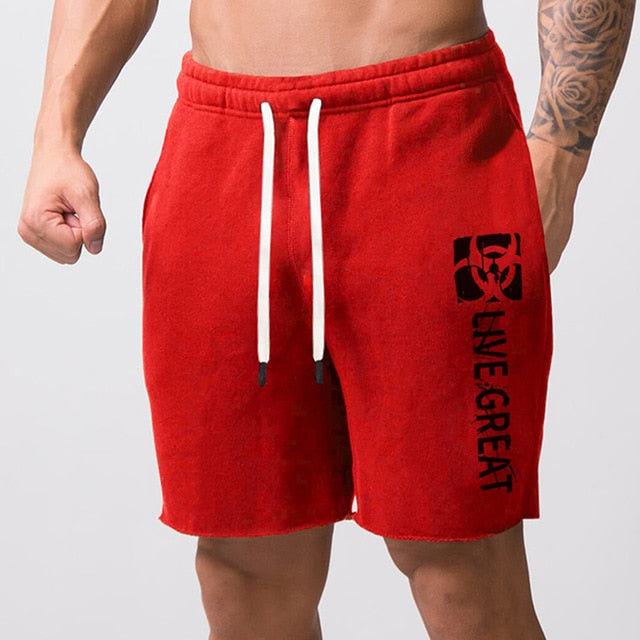 2020 New Summer short mens gym Casual Cotton jogger Shorts men Fitness Bodybuilding zip pocket shorts Loose large size M-5XL