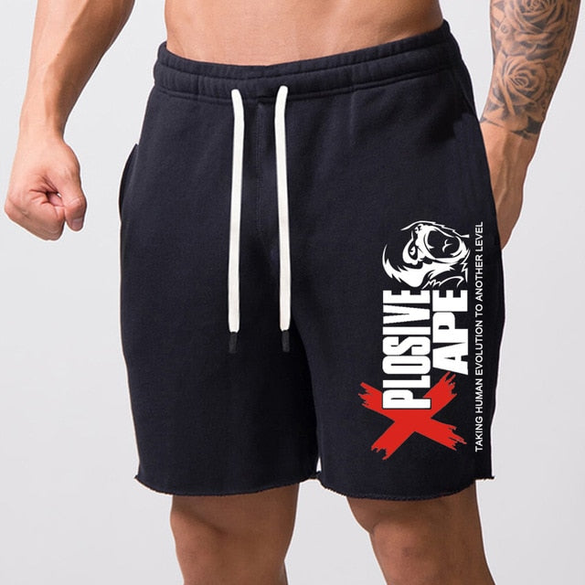2020 New Summer short mens gym Casual Cotton jogger Shorts men Fitness Bodybuilding zip pocket shorts Loose large size M-5XL