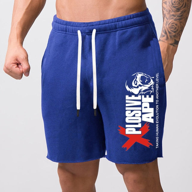 2020 New Summer short mens gym Casual Cotton jogger Shorts men Fitness Bodybuilding zip pocket shorts Loose large size M-5XL