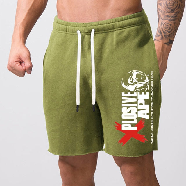 2020 New Summer short mens gym Casual Cotton jogger Shorts men Fitness Bodybuilding zip pocket shorts Loose large size M-5XL