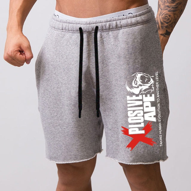 2020 New Summer short mens gym Casual Cotton jogger Shorts men Fitness Bodybuilding zip pocket shorts Loose large size M-5XL