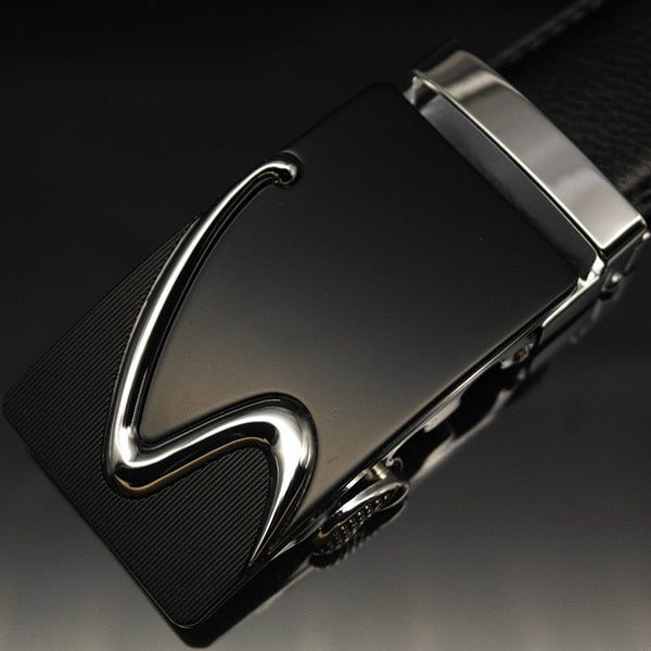 [LFMB]Famous Brand Belt Men Top Quality Genuine Luxury Leather Belts for Men,Strap Male Metal Automatic Buckle