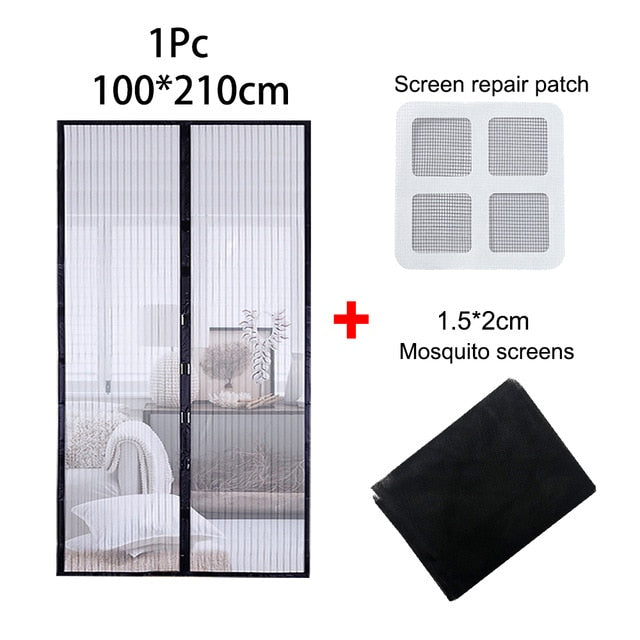 Anti Mosquito Net Door Magnetic Mesh Door Mosquito Net Curtain Insect Net Door Automatic Closing Door Kitchen Door Curtains