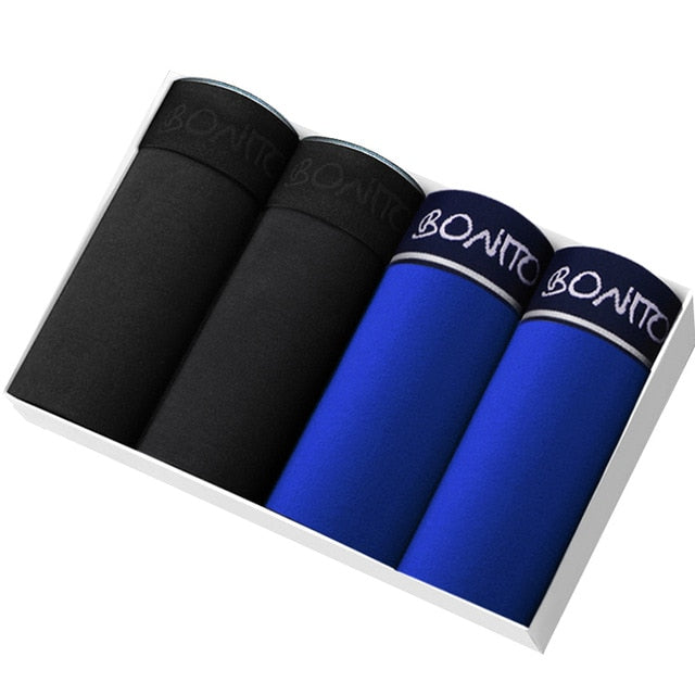 4pcs boxer man men's panties men underwear underpants cotton Shorts for male couple sexy set calecon large size under wear lot