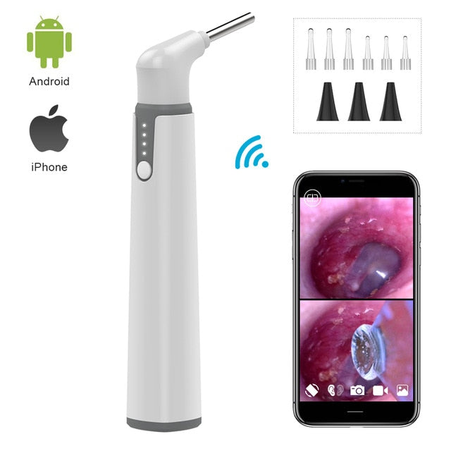 Wifi Ear Otoscope 3.9mm Smart Wireless Ear Visual Cleaning Medical Endoscope Nose Inspect Camera for iPhone Android iPad Samsung