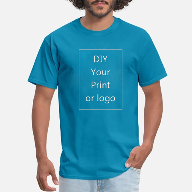 Your OWN Design Brand Logo/Picture Custom Men and women DIY T shirt Short sleeve Casual T-shirt tops Tee