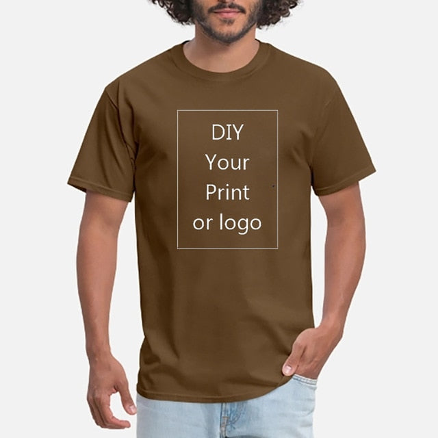 Your OWN Design Brand Logo/Picture Custom Men and women DIY T shirt Short sleeve Casual T-shirt tops Tee
