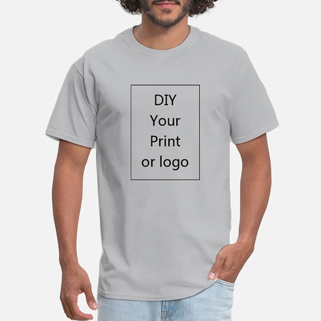 Your OWN Design Brand Logo/Picture Custom Men and women DIY T shirt Short sleeve Casual T-shirt tops Tee