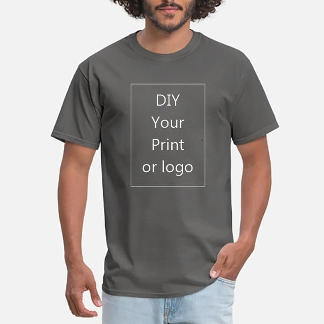 Your OWN Design Brand Logo/Picture Custom Men and women DIY T shirt Short sleeve Casual T-shirt tops Tee