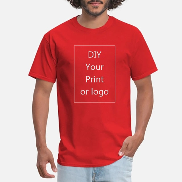 Your OWN Design Brand Logo/Picture Custom Men and women DIY T shirt Short sleeve Casual T-shirt tops Tee