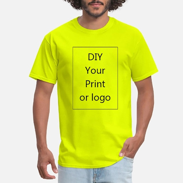 Your OWN Design Brand Logo/Picture Custom Men and women DIY T shirt Short sleeve Casual T-shirt tops Tee