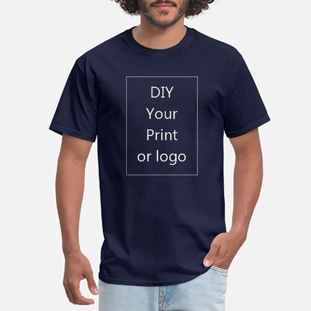 Your OWN Design Brand Logo/Picture Custom Men and women DIY T shirt Short sleeve Casual T-shirt tops Tee