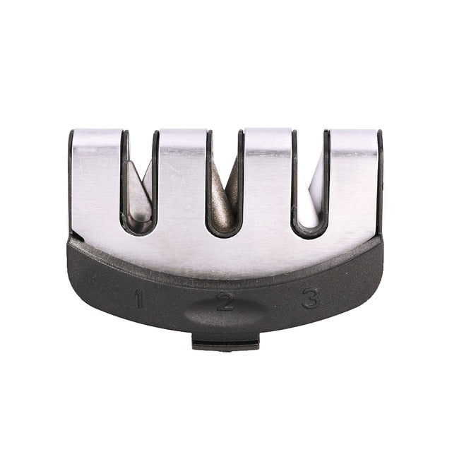 1PC 3 Stages Professional Knife Sharpener Kitchen Sharpening Stone Tungsten Steel and Ceramic Kitchen Knives Accessories