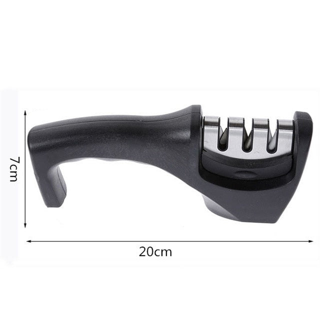 1PC 3 Stages Professional Knife Sharpener Kitchen Sharpening Stone Tungsten Steel and Ceramic Kitchen Knives Accessories