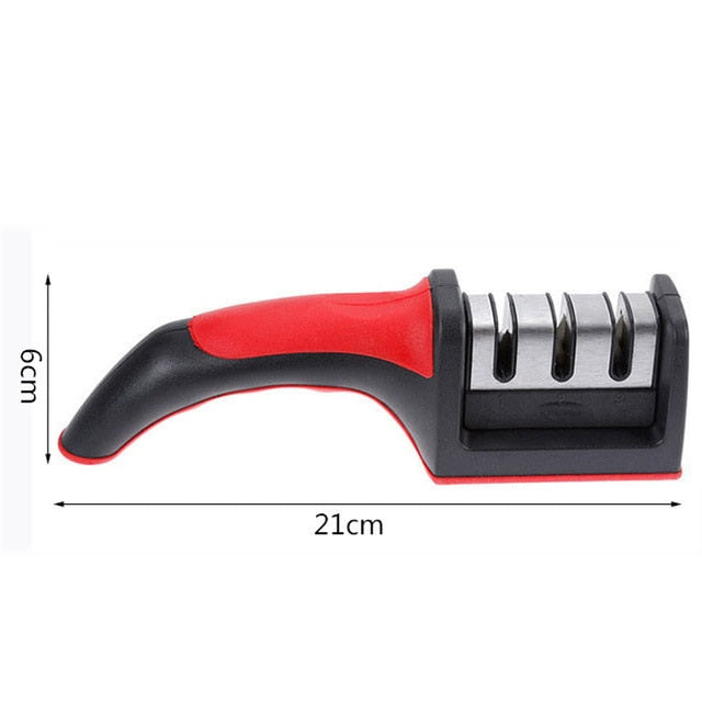 1PC 3 Stages Professional Knife Sharpener Kitchen Sharpening Stone Tungsten Steel and Ceramic Kitchen Knives Accessories