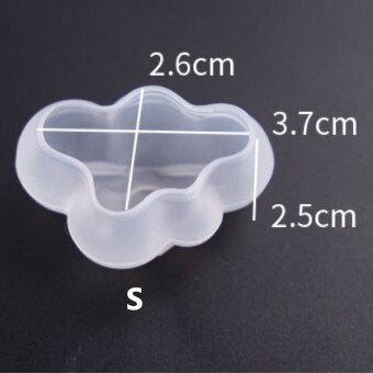 3D Cloud Shape Chocolate Silicone Mold Mousse Fondant Ice Cube Mould Pudding Candy Soap Candle Molds Baking Cake Decoration Tool